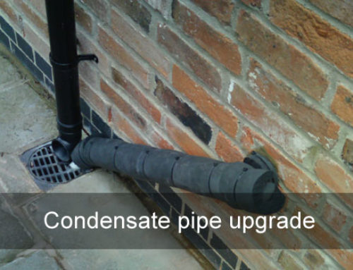 Condensate pipe upgrade