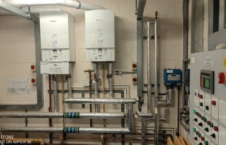 Health Centre Plant Room Maintenance - Commercial Gas fired Water heater - Burton